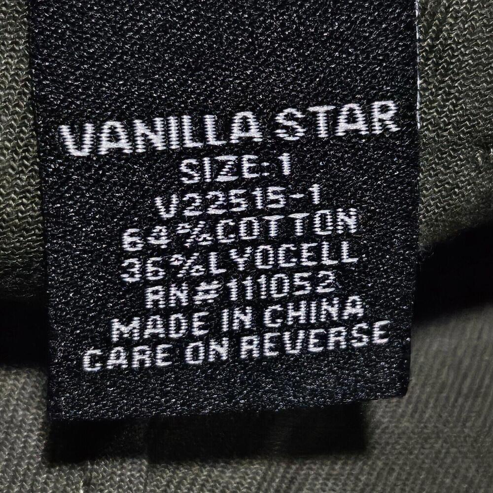 Vanilla Star Juniors Army Green cargo pants, joggers Juniors Size 1 New - Picture 9 of 9